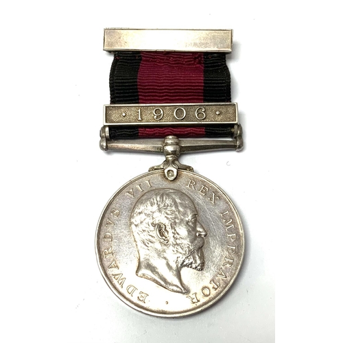 1677 - 1906 Natal Native Rebellion Medal awarded to Seaman L.Lander, Natal Corps. (A)