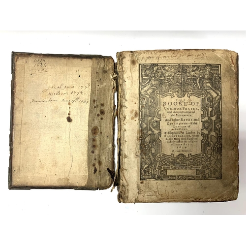 1751 - An early leather bound bible titled The Booke of Common Prayer, and administration of sacraments. Pr... 