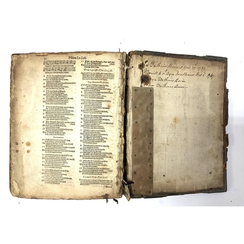 1751 - An early leather bound bible titled The Booke of Common Prayer, and administration of sacraments. Pr... 