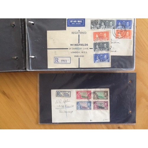 1758 - Royalty. One album of Commonwealth First Day Covers. 47 GV1 1937 Coronation, 39 QE2 1953 Coronation ... 