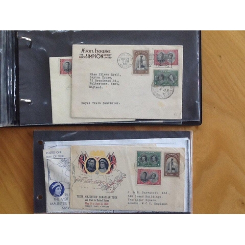 1758 - Royalty. One album of Commonwealth First Day Covers. 47 GV1 1937 Coronation, 39 QE2 1953 Coronation ... 