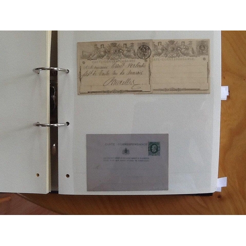 1759 - Lever arch file containing about 200 Postal Stationery items (some scarce) for countries starting 