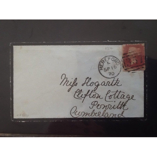 1766 - Shoe Box. Includes a small album of QV 1d red covers (mixed condition about 40). Additionally about ... 