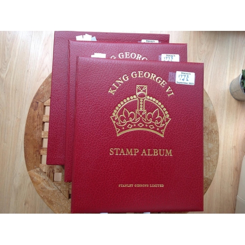 1773 - Volumes 3 and 4 Red GV1 albums (excellent condition) 22 ring loose leaf in slip case. Countries Kuwa... 