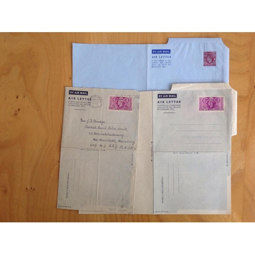 1774 - 2 blue albums of GB Air Letters unused and used (including First Day of Issue) From the first airlet... 