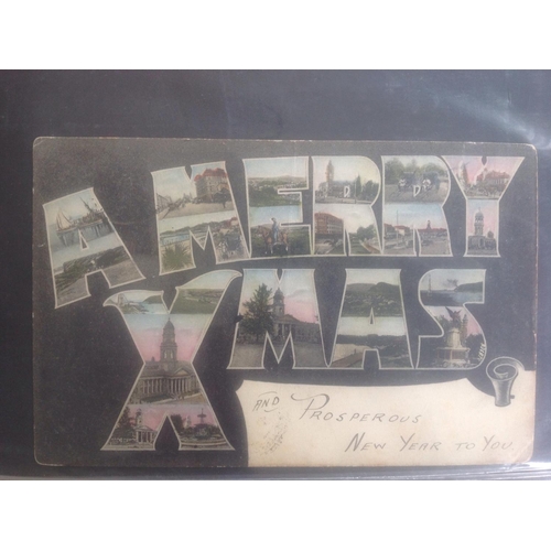 1780 - 2 Albums comprising about 180 postcards mostly pre 1920 (majority Edwardian). Greetings, comic and s... 