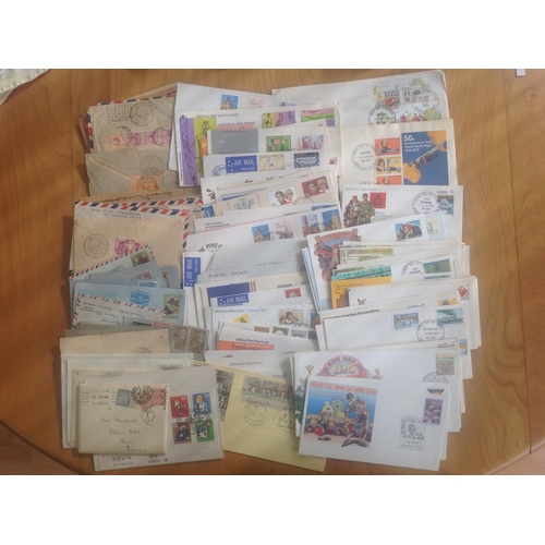 1781 - Large box with covers and cards all world mainly mid 20th century of First Flight Covers, First Day ... 