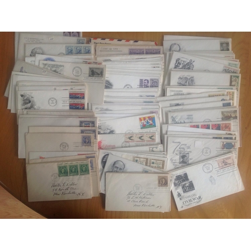 1787 - Large Box of USA Covers and cards, many 100s. First Day Covers (inc pre WW2), postal stationery and ... 