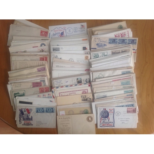 1787 - Large Box of USA Covers and cards, many 100s. First Day Covers (inc pre WW2), postal stationery and ... 