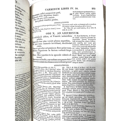 1814 - A copy in Latin of Quirtii Horatii Flacci opera, 1823, presented by Charles Dickens to His Latin Tut... 