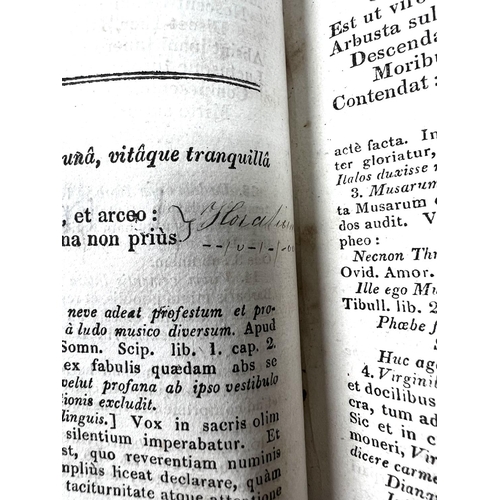 1814 - A copy in Latin of Quirtii Horatii Flacci opera, 1823, presented by Charles Dickens to His Latin Tut... 