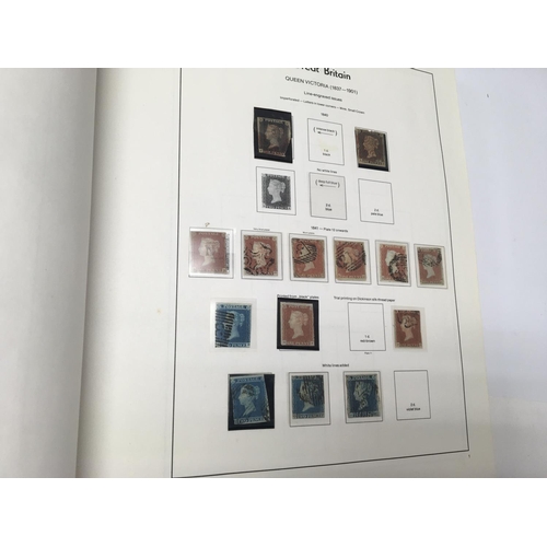 1816 - 2 albums of Great Britain postage stamps ,the first containing mint / used stamps from Queen Victori... 