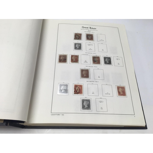 1816 - 2 albums of Great Britain postage stamps ,the first containing mint / used stamps from Queen Victori... 