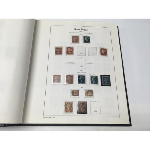 1816 - 2 albums of Great Britain postage stamps ,the first containing mint / used stamps from Queen Victori... 