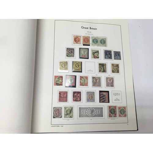 1816 - 2 albums of Great Britain postage stamps ,the first containing mint / used stamps from Queen Victori... 