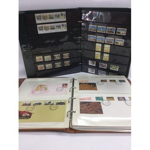 1831 - A collection of six albums of mainly mint Australian postage stamps and first day covers. Shipping c... 