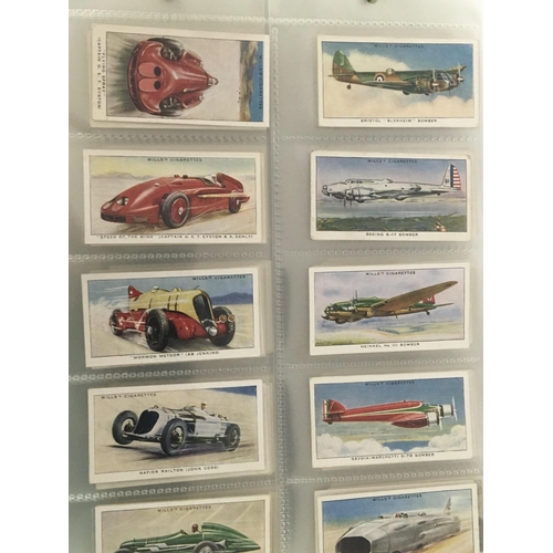 1847 - A well presented album of Vintage cigarette cards including Wills Ogdens Park Drive and Gallaher in ... 