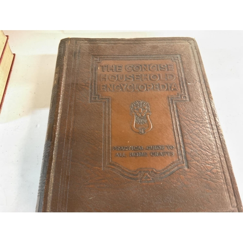 1898 - Collection of vintage books including all 6 copies of the compact encyclopaedia along with others. P... 