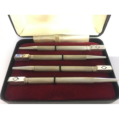 1954 - A collection of various pens including Parker, Papermate, silver bridge pencils etc. postage categor... 