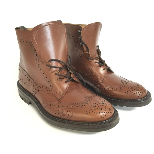 1963 - Trickers Malton brogue Mens boots, size 8. Sold as New.