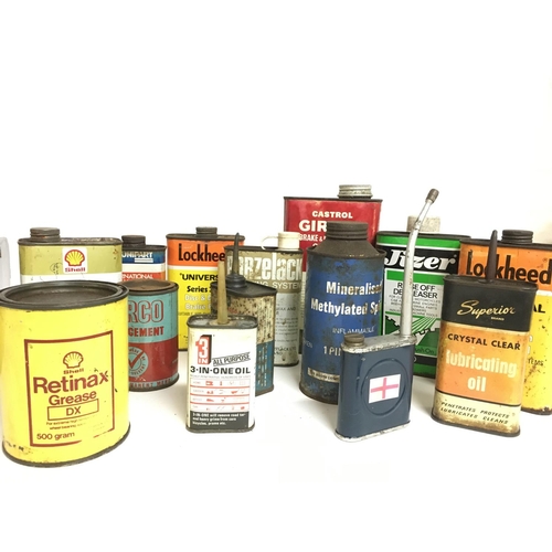 1975 - Various motoring oil and other tins , postage category C