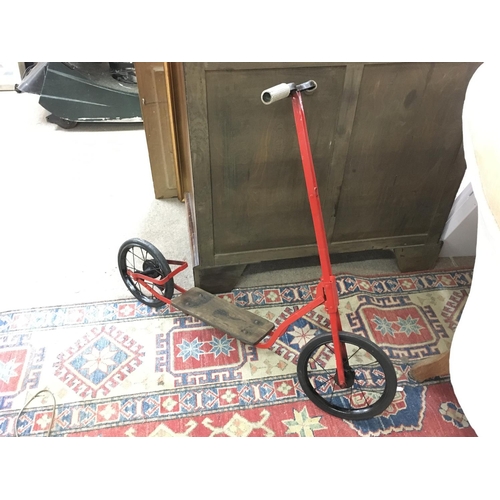 1977 - Vintage childs Scooter with brake and stand