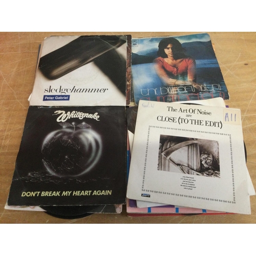 1999 - A collection of 7inch singles by various artists mainly from the 1980s, plus some empty sleeves (pic... 