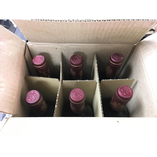 2013 - A case containing 6 bottle of 1997 Chateau Victoria red wine. Postage D