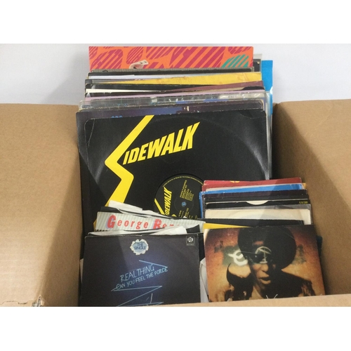 2045 - A box of mainly 1980s 12inch and 7inch singles. NO RESERVE