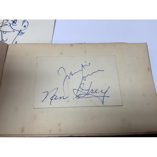 2053 - A Collection of autographs including Harry Seacomb, Mary Pickford, Frankie Lane, G.H Elliott, Eva Ba... 