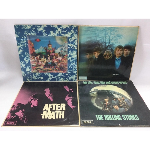 2059 - Four Rolling Stones LPs comprising a first UK pressing of 'Their Satanic Majesties Request' with len... 