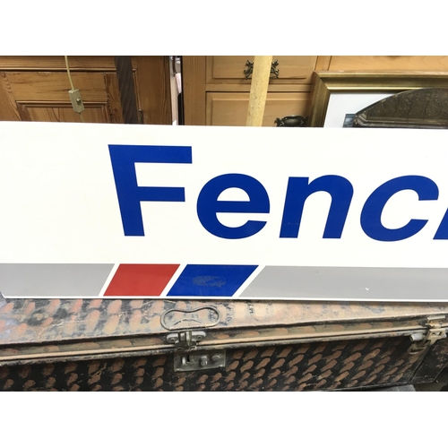 2125 - Fenchurch street station platform sign. Approx 204cm by 31cm. Plastic. This is a pre c2c sign with n... 