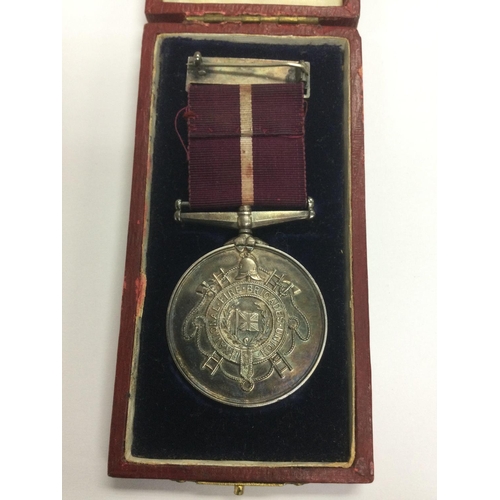 629 - A National fire brigade Union long service medal, marked number 436. Shipping category A.