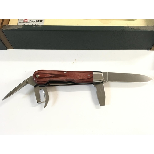 656 - A Wenger limited edition heritage 1893 Swiss Army knife. Comes with original box which has some area... 