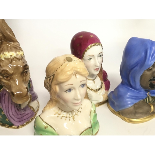 810 - A collection of porcelain figures including Royal Doulton, Royal Crown Derby, Royal Worcester & Carl... 