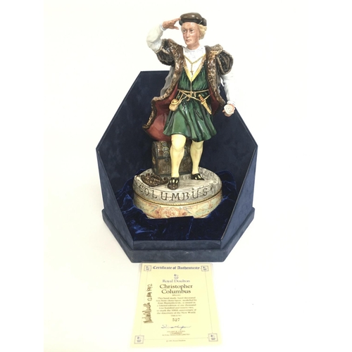 817 - A Boxed Royal Doulton Limited edition Christopher Columbus figure, postage category D