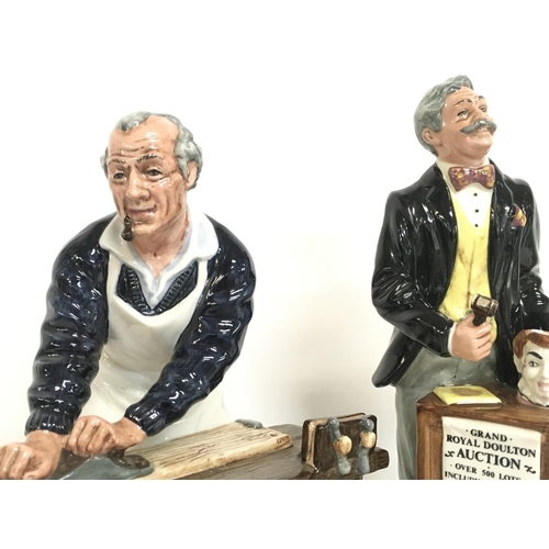 823 - A collection of Royal Doulton Cermaics Figurines including Auctioneer, Carpenter, Thanks Doc & Falst... 