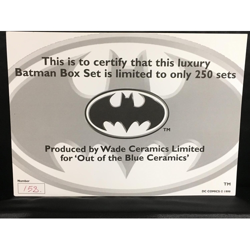 832 - A limited edition Batman Wade Ceramic character Set In Presentation Case 1999, number 158 of 200. Wi... 