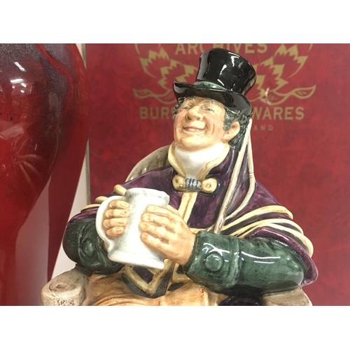 833 - Boxed Royal Doulton Archives Burslem Artwares Peking Lampbase and figures Robin Hood & The Coachman.... 