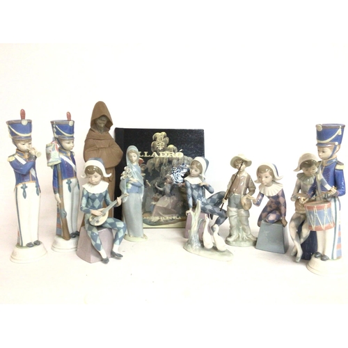 865 - A collection Of Lladro figurines with no obvious large damage or restoration & a Lladro The Art Of P... 