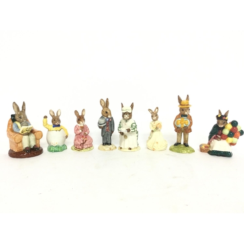 875 - A collection of Royal Doulton ceramic Bunnykins including Old Balloon seller, Mr Bunnykins etcA coll... 