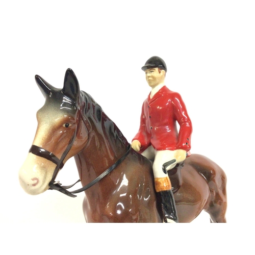 896 - Wade figurines including Mabel Lucie Attwell figurines & other, Equestrian horse porcelain figure. N... 