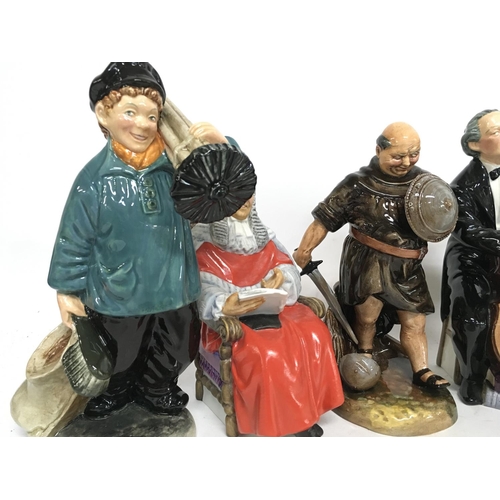 978 - Royal Doulton figurines including Master Sweep, The Judge, Pride and Joy, The Lobster Man, Friar Tuc... 