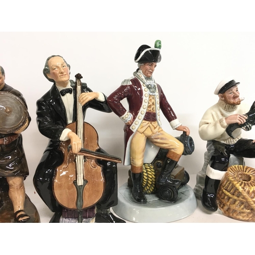 978 - Royal Doulton figurines including Master Sweep, The Judge, Pride and Joy, The Lobster Man, Friar Tuc... 