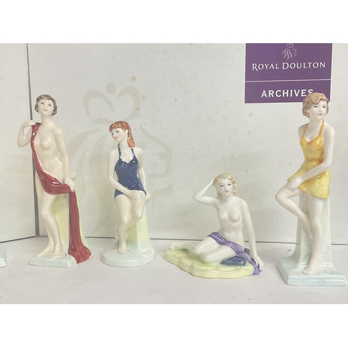 979 - A collection of Royal Doulton and special edition colourway boxed figures including Bathing Beauty H... 