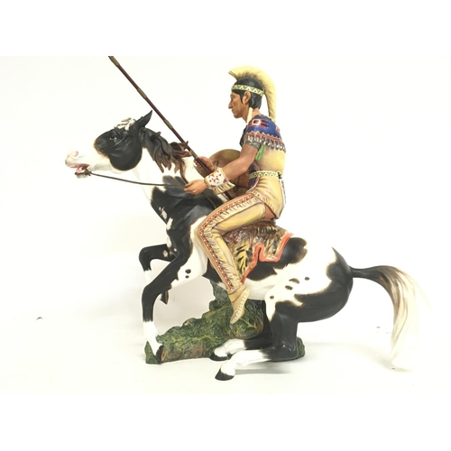 987 - A Royal Doulton Prestige limited edition of 500 figure, Indian Brave HN2376. No obvious damage or re... 