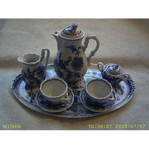 930 - Boxed Cesky Porcelain miniature coffee & dinner set , postage category D