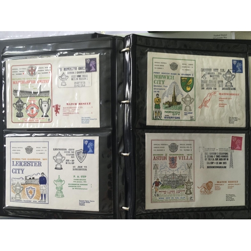 1039 - Football League First Day Covers: In official binder to include 1971 + 1972 League Cup Final, Manche... 