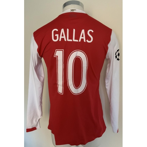 Gallas Arsenal 2006 - 2007 Match Worn Football Shirt: Number 10
