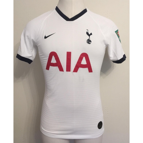 Tottenham 2019 2020 Match Issued Football Shirt: White Nike AIA